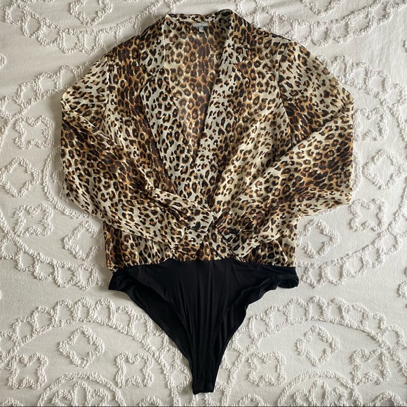 Charlotte Russe Tops - Charlotte Russe Cheetah Print Bodysuit